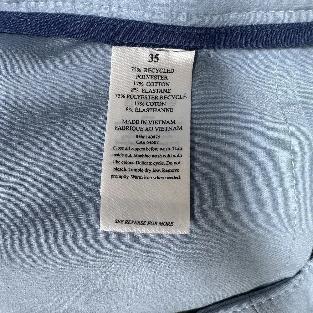 Faherty Shorts Men's Size 35 Blue All Day Hybrid Drawstring Beach Golf Outdoor